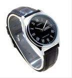 Orologio Casio MTP‑V006L‑1B – acciaio / cinturino pelle, giorno & data