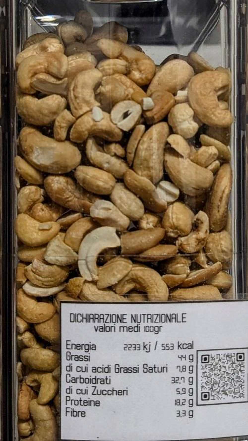 Anacardi tostati al naturale Premium Quality