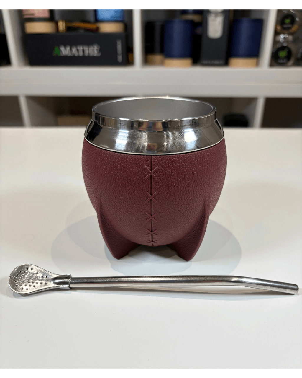 Tazza Bianca con Bombilla