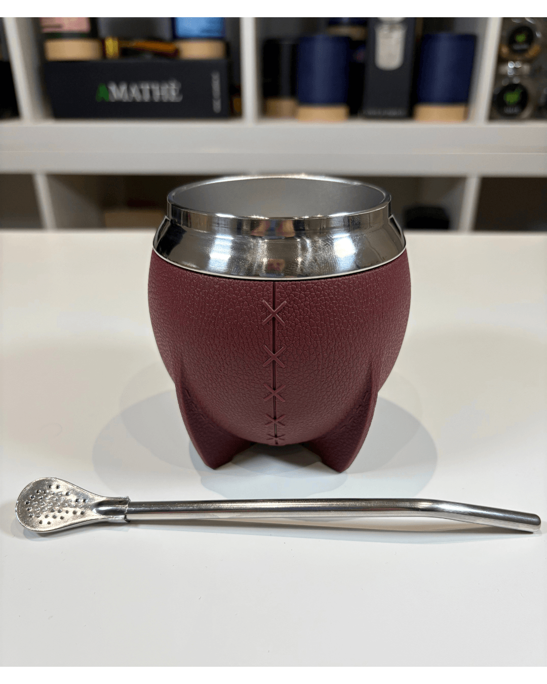 Tazza Bianca con Bombilla