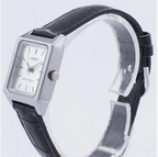 Orologio Casio LTP-V007L-7E1 da Donna – Elegante con Cinturino in Pelle Nera e Quadrante Argento
