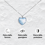 Collana Pietra di Luna in Argento Sterling 925 - Alla mia Mamma