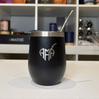 Tazza Nera con Bombilla