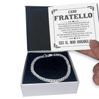 Bracciale Cubano A mio fratello - Sei il mio orgoglio.