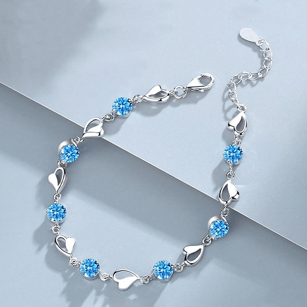 Bracciale Pietre Blu Compleanno - 40 anni
