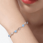 Bracciale Pietre Blu in Argento Sterling 925