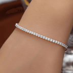 Bracciale Tennis A mia Figlia in Argento Sterling 925 - Ti voglio un Mondo di Bene.