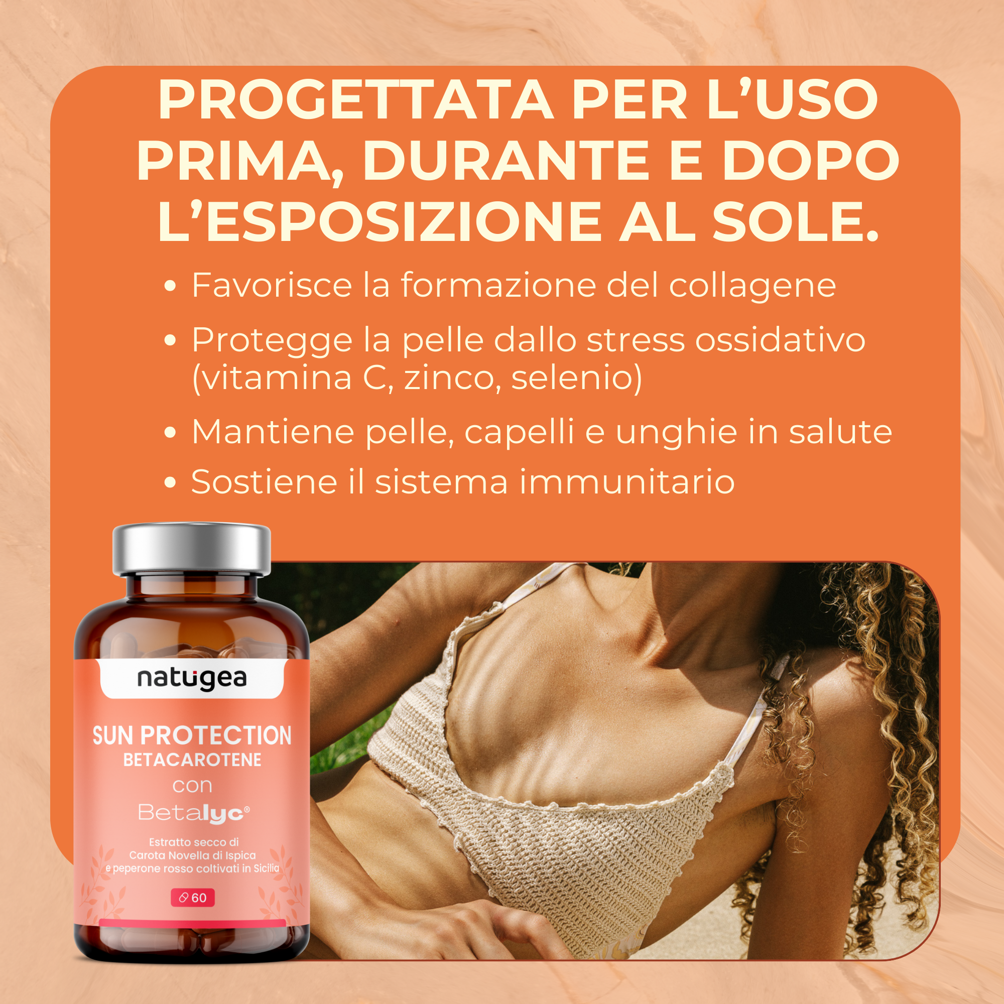 Betacarotene -  Accelleratore abbronzatura