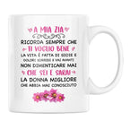 Tazza A Mia Zia Ricorda Sempre Che Ti Voglio Bene