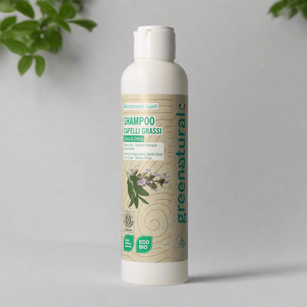 Shampoo Capelli Grassi e con Forfora Salvia & Ortica - Greenatural