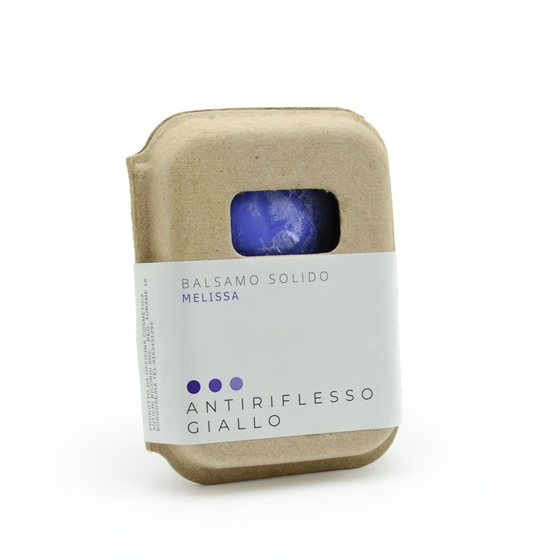 BALSAMO SOLIDO ANTI GIALLO ALLA MELISSA CON BAR SAVER IN SUGHERO
