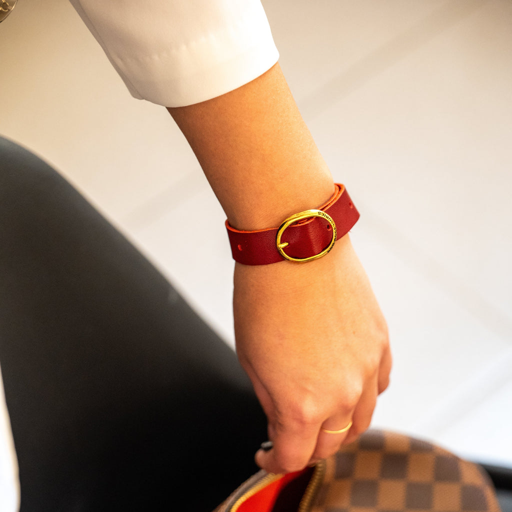 BDG Accessories Bracciale Ellipse Elegante Rosso E Celeste