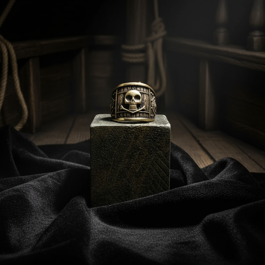 Anello Uomo Argento Black Sails: Accessorio da Pirata.