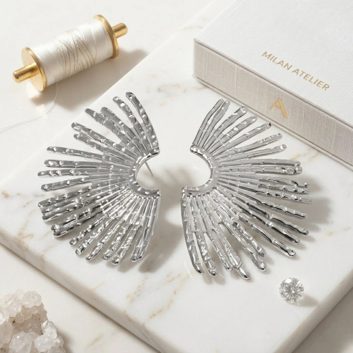 BEHI INDIGO EARRINGS