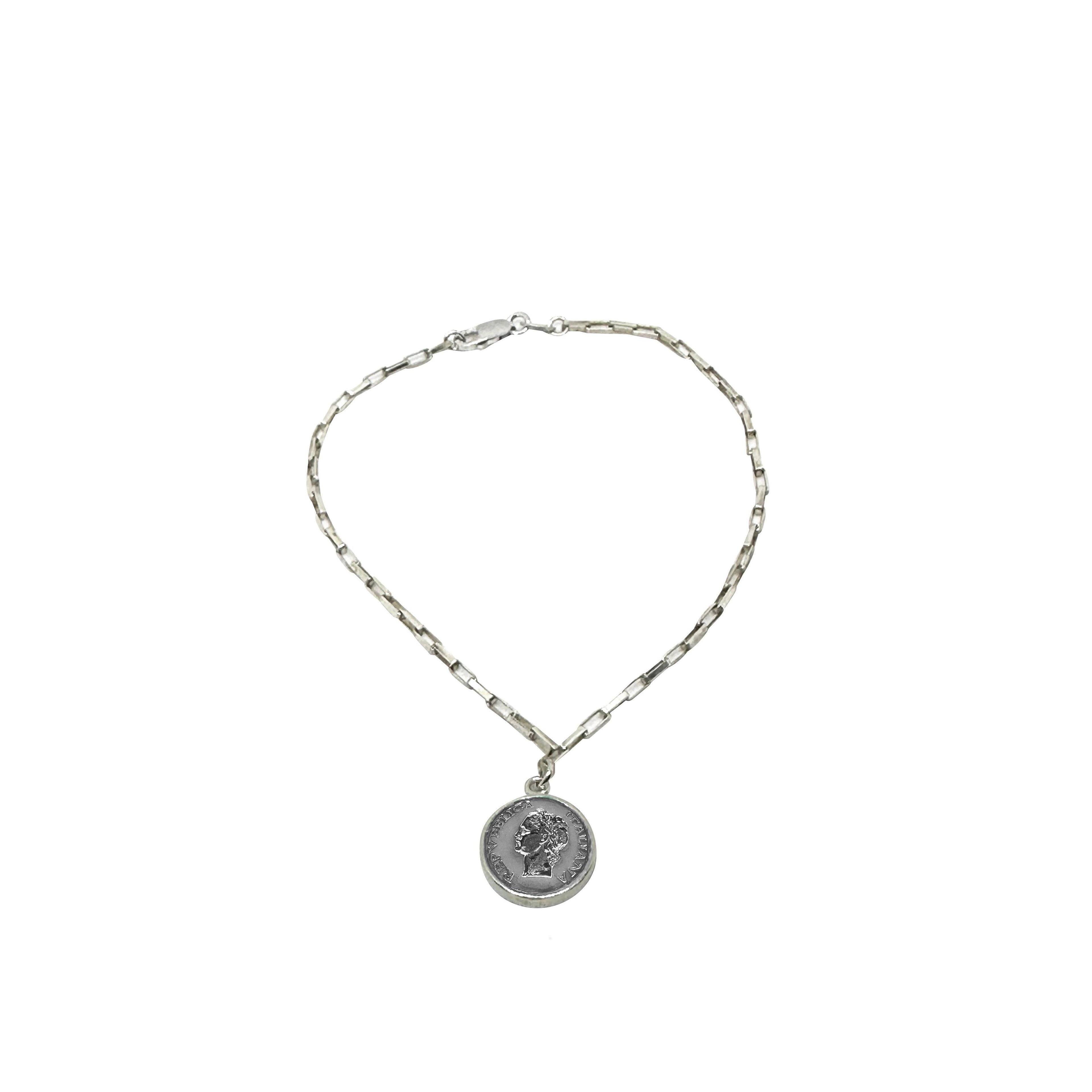 BDG Accessories Bracciale Argento Smalto Dolce Vita Anni 50 Vintage