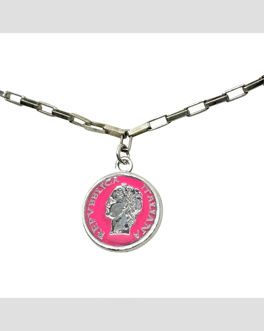 Collana Argento Smalto Dolce Vita Anni 50 Vintage BDG Accessories