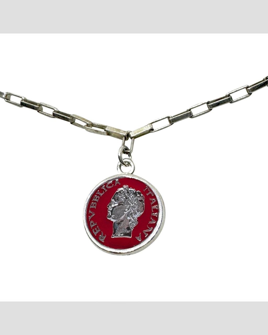 Collana Argento Smalto Dolce Vita Anni 50 Vintage BDG Accessories