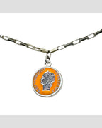 Collana Argento Smalto Dolce Vita Anni 50 Vintage BDG Accessories