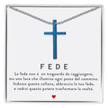 Collana Croce Blu - Fede.