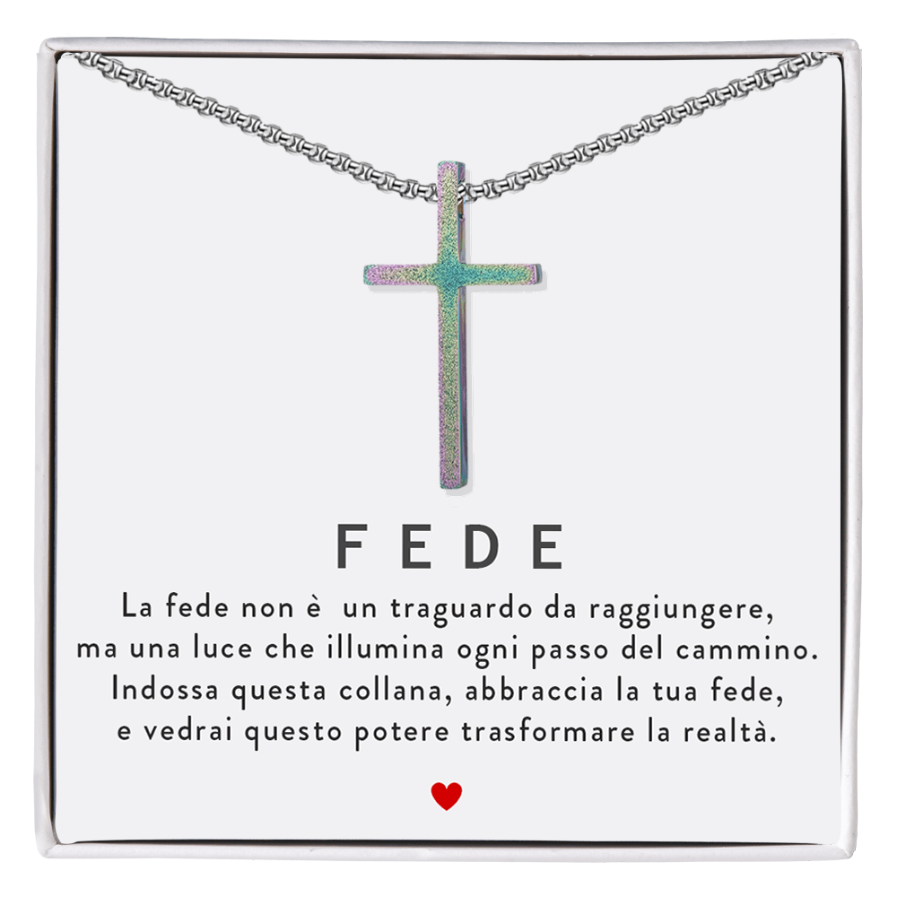 Collana Croce Multicolor - Fede.
