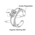 Anello da Donna in Argento Sterling 925 - Ansia
