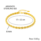 Bracciale Uomo Della Mia Vita - Corda Oro
