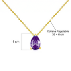 Collana con Pietra Ametista - Argento Sterling 925