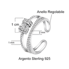 Anello da Donna in Argento Sterling 925 Per il mio amore - Ansia