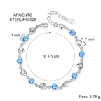 Bracciale Pietre Blu - A mia Moglie San Valentino
