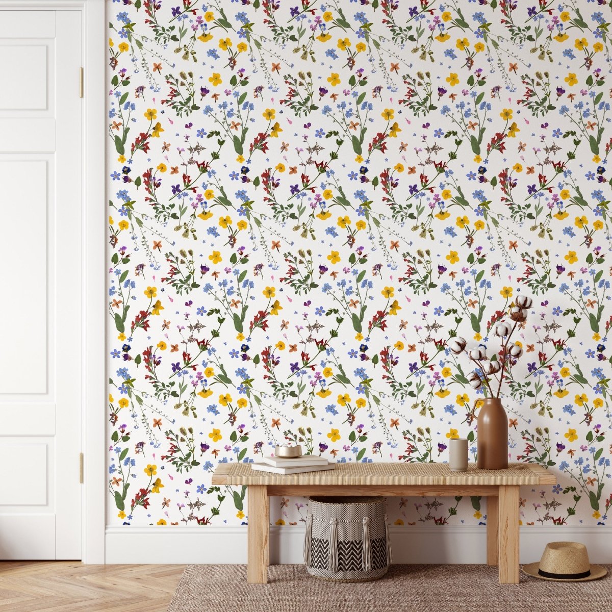Dried Flowers Wallpaper - Herbolarium