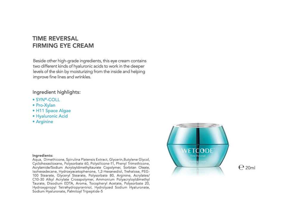 WETCODE - Time Reversal Firming Eye Cream 20ml