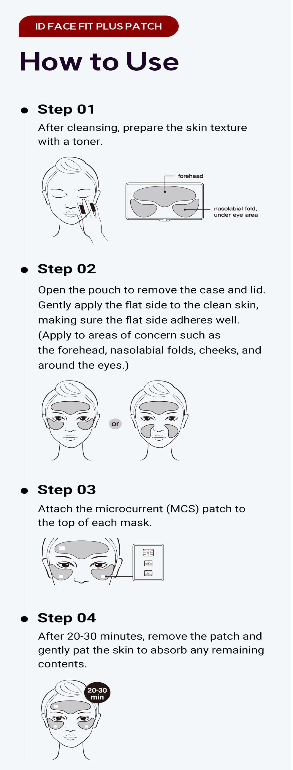 idPLACOSMETICS FACE FIT PLUS PATCH V3 (4 pezzi)