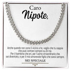 Collana da Uomo - Caro Nipote Sei Speciale (sono).