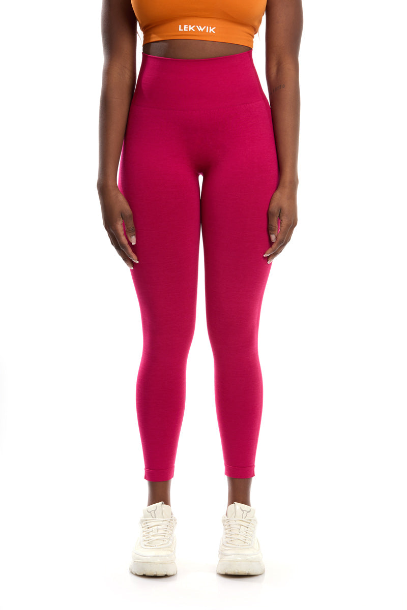 Leggings ciliegia modello POLLY a vita alta senza cuciture