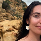 Lulip | Handcrafted white ceramic dangle earrings