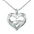 Collana da Donna in Argento Sterling 925 - Mamma, Ti voglio bene