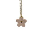 Margherita | Handcrafted pink floral ceramic necklace