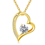 Collana Donna 1 Cuore - Finitura in Oro 14 carati