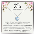 Collana Pietra di Luna in Argento Sterling 925 - A mia zia