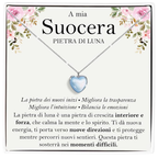 Collana Pietra di Luna in Argento Sterling 925 - A mia suocera