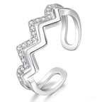 Anello Donna in Argento Sterling 925 Alti e Bassi