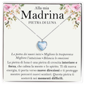Collana Pietra di Luna in Argento Sterling 925 - Alla mia Madrina