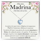 Collana Pietra di Luna in Argento Sterling 925 - Alla mia Madrina