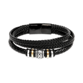 Bracciale Pelle Intrecciata di Alta Qualità