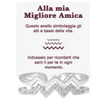 Anello in Argento Sterling 925 - Alla mia Migliore Amica  - Alti e Bassi