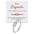 Anello Nodo da Donna in Argento Sterling 925 - A Mia Cognata