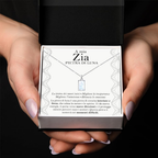 Collana Pietra di Luna Rettangolare in Argento Sterling 925 - A mia Zia