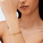 Bracciale Donna in Argento Sterling 925 - Con catena di cuori
