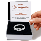 Anello Nodo da Donna in Argento Sterling 925 - Alla mia damigella