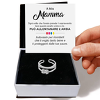 Anello da Donna in Argento Sterling 925 Per mia mamma - Ansia